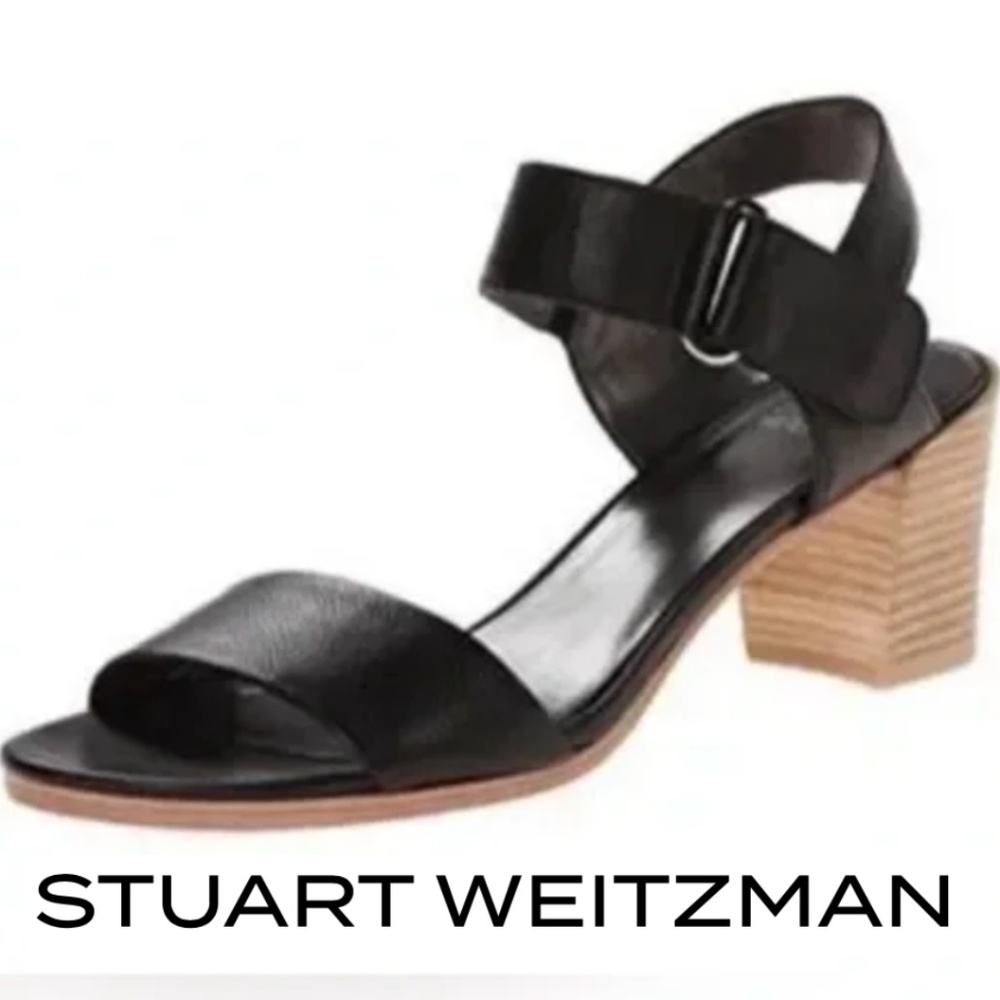 Like NEW STUART WEITZMAN Broadband leather city sandals, 7.5  CB2370